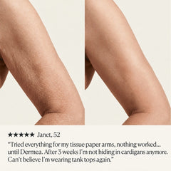 Firming results on crepey skin