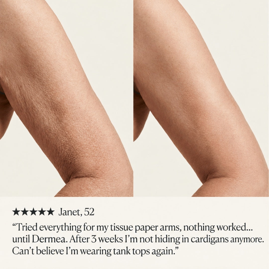 Firming results on crepey skin