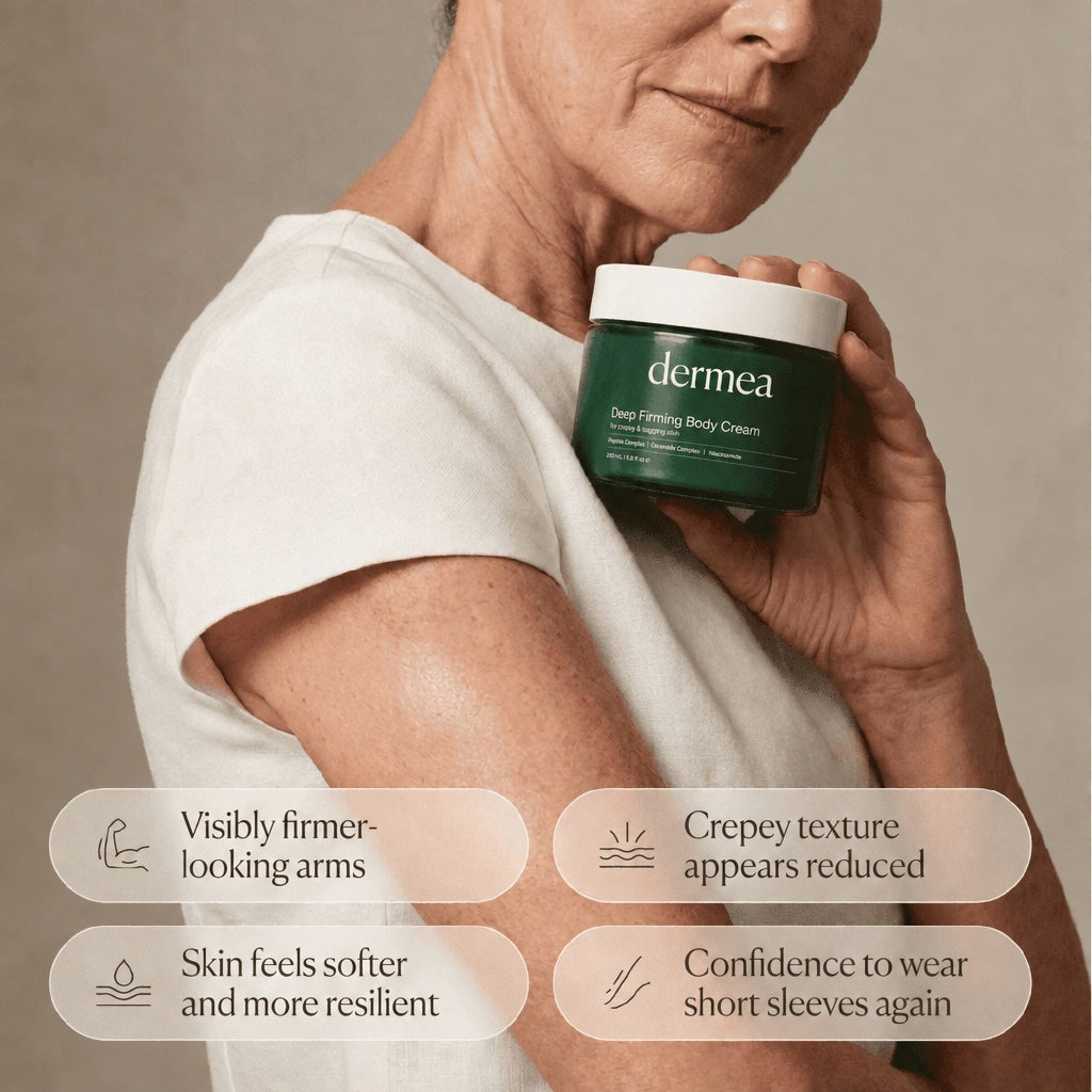 Visibly firmer looking arms