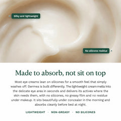 Fast-absorbing eye cream texture